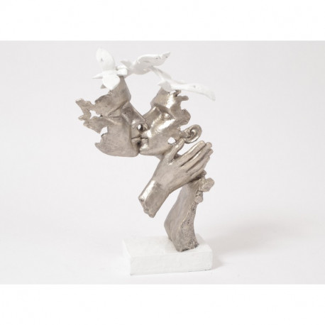 Statuette couple d'amoureux en résine Statuette couple d'amoureux en résine