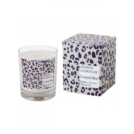 bougie maison la bougie leopard blue