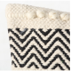 Coussins Tisso en coton beige et noir