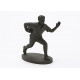 Statuette rugbyman en résine noir