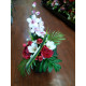 Fleurissement de tombe ,cône pour vase en fleurs artificielles