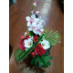 Fleurissement de tombe ,cône pour vase en fleurs artificielles