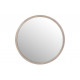 Miroir rond bois blanc