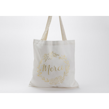 Sac tote bag "Merci"