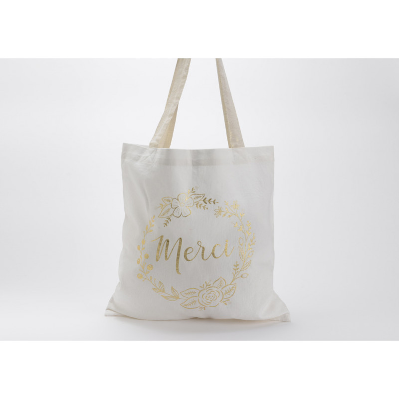 Sac tote bag &quot;Merci&quot;