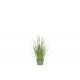 Herbe graminée artificielle en pot métal