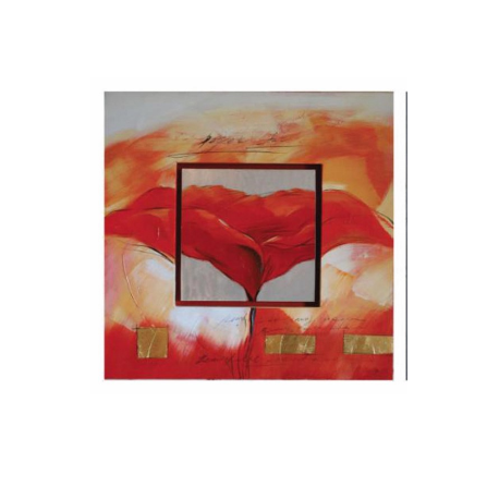 Tableau avec inclusion "Coquelicot" Tableau avec inclusion "Coquelicot"