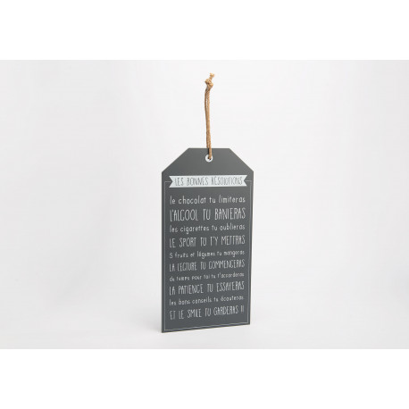 Plaques bonnes résolutions Plaques bonnes résolutions