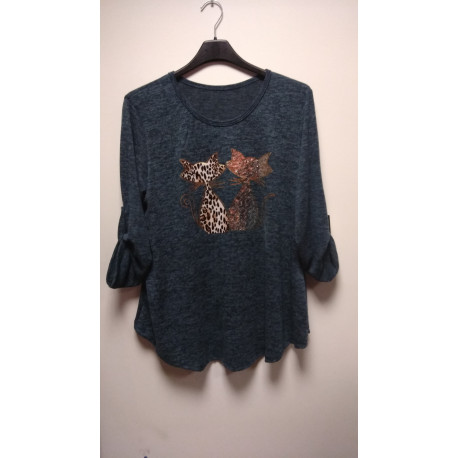 Pull CHAT Bordeau Pull CHAT Bordeau