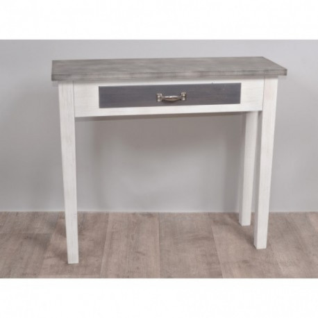Console blanche et grise EUGENE Console blanche et grise EUGENE