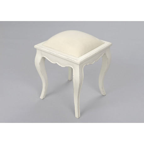 Tabouret Dagobert murano blanc Tabouret Dagobert murano blanc