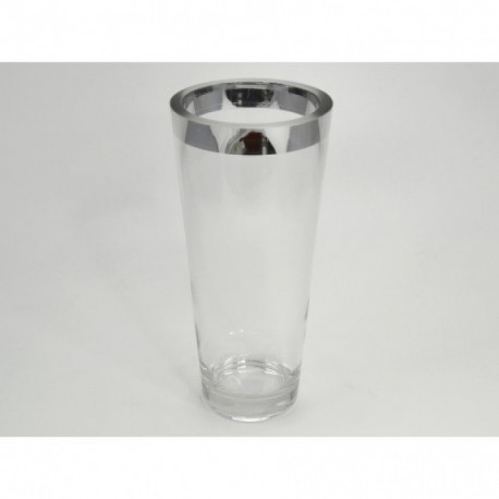 ZOE vase 30cm ligne argent ZOE vase 30cm ligne argent