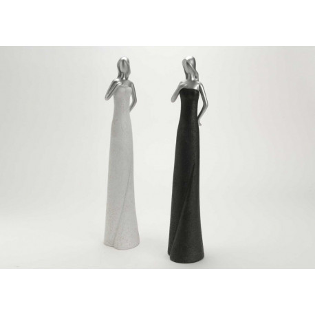 Statuette femme Tenue de soirée en résine Statuette femme Tenue de soirée en résine