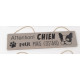 Pancarte humoristique Chien et Chat.