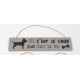 Pancarte humoristique Chien et Chat.
