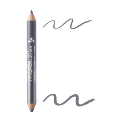 Crayon duo fard & liner bio gris métallisé et gris ardoise - AVRIL - HORIZON BIEN ETRE