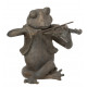 Statuette Grenouille musicienne en résine