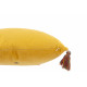 Coussin miroir en coton ocre jaune