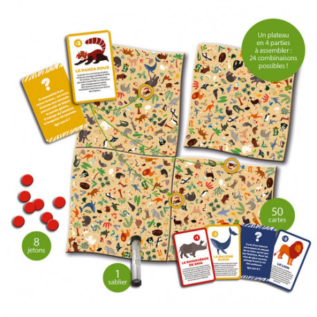 Jeu cherche et trouve animaux menacés