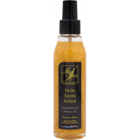 Huile Santal Ambrée Pailletée | MySpa Huile Santal Ambrée Pailletée | MySpa