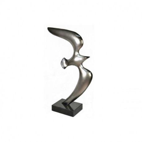 Statuette sur socle Oiseau en vol gris Statuette sur socle Oiseau en vol gris