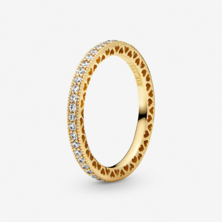 Pandora — Bague Scintillement Métal doré à l'Or 14 carats — T.50