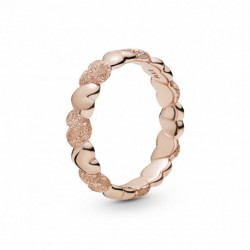 Pandora — Bague Cœur Facetté Pandora Rose — T.54