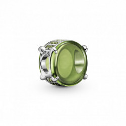Pandora — Charm Argent Massif Pierre Verte