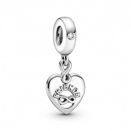 Charm Pendant Coeur Amies pour la vie PANDORA MOMENTS Charm Pendant Coeur Amies pour la vie PANDORA MOMENTS