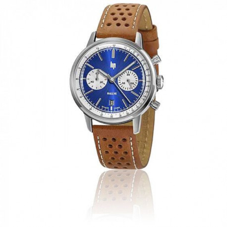 Montre Homme Rallye Ninja Cuir Marron LIP Montre Homme Rallye Ninja Cuir Marron LIP