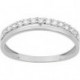 Bague Femme Or Blanc 9 Carats avec Pierres Collection Pauline