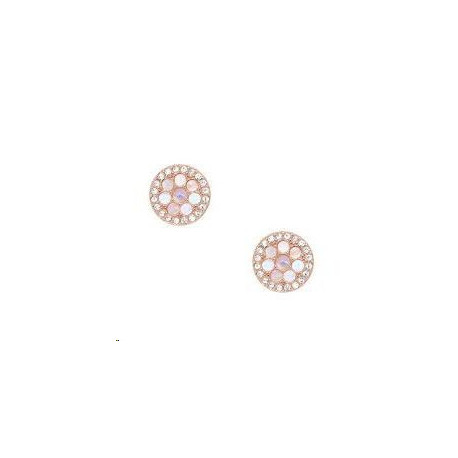 Boucles d'Oreilles Femme Couleur Rosé et Nacre Fossil Boucles d'Oreilles Femme Couleur Rosé et Nacre Fossil