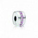 Charm Clip Rangee Scintillante Rose PANDORA MOMENTS