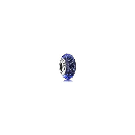 Charm Murano Facette Bleu PANDORA MOMENTS Charm Murano Facette Bleu PANDORA MOMENTS