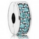 Charm Clip Pave Bleu-Vert PANDORA MOMENTS