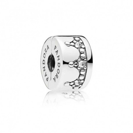 Pandora — Charm Clip Couronne Argent Oxydes de Zirconium