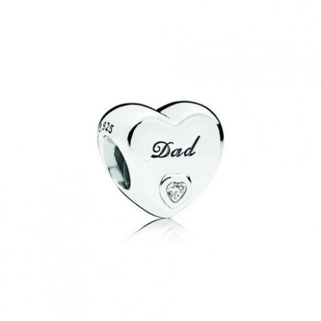 Charm Coeur Amour d'Un Père PANDORA MOMENTS