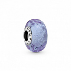 Charm Lavande en verre de Murano Ondule PANDORA MOMENTS