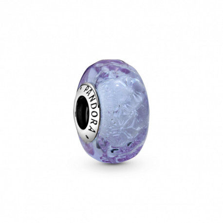 Charm Lavande en verre de Murano Ondule PANDORA MOMENTS Charm Lavande en verre de Murano Ondule PANDORA MOMENTS