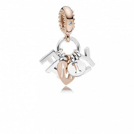 Charm Pendant Family Rose PANDORA MOMENTS Charm Pendant Family Rose PANDORA MOMENTS