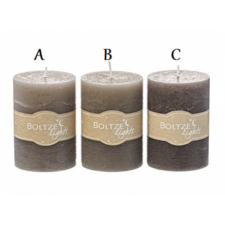 Bougie 3 sortes H10 cm D7 cm Bougie 3 sortes H10 cm D7 cm