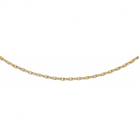 Collier femme Fantaisie Or jaune et blanc 9 carats collection Nathalie Collier femme Fantaisie Or jaune et blanc 9 carats collection Nathalie