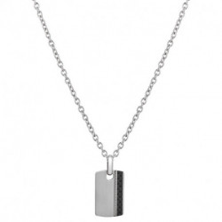 Collier Homme Acier et Plaque JOURDAN