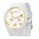 Montre Femme ICE WATCH, ICE Flower Blanche et Dore Taille M