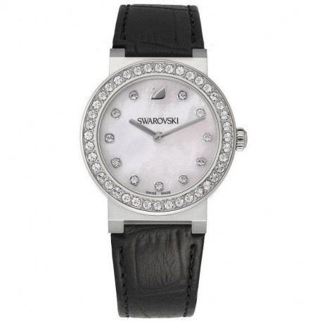 Montre Femme Citra Sphère Cuir Noir Swarovski Montre Femme Citra Sphère Cuir Noir Swarovski