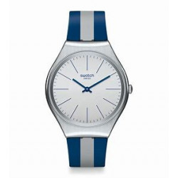 Montre Swatch Skin Blanche et Bleue Spring