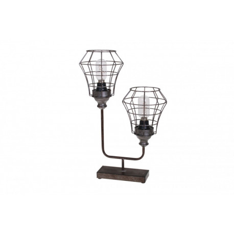 Lampe a poser avec deux ampoules LED Lampe a poser avec deux ampoules LED
