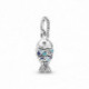 Charm Pendant Poisson à Écailles Bleues PANDORA MOMENTS