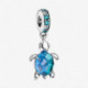 Charm Pendant Tortue de Mer en Verre de Murano PANDORA MOMENTS