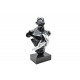Sculpture Homme désir noir et argent
